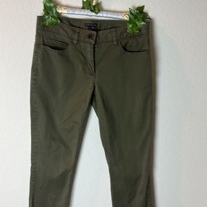 Theory green skinny jeans